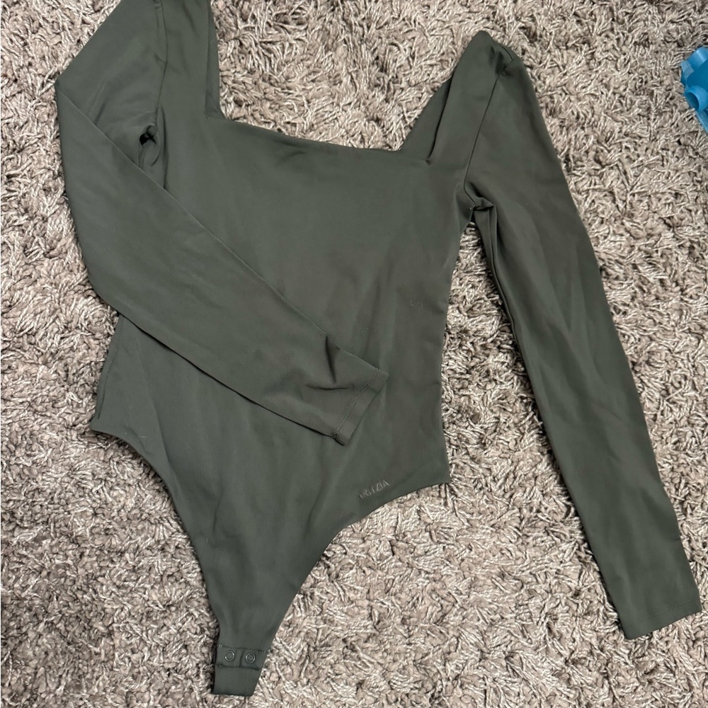 Aritzia Contour Olive Bodysuit